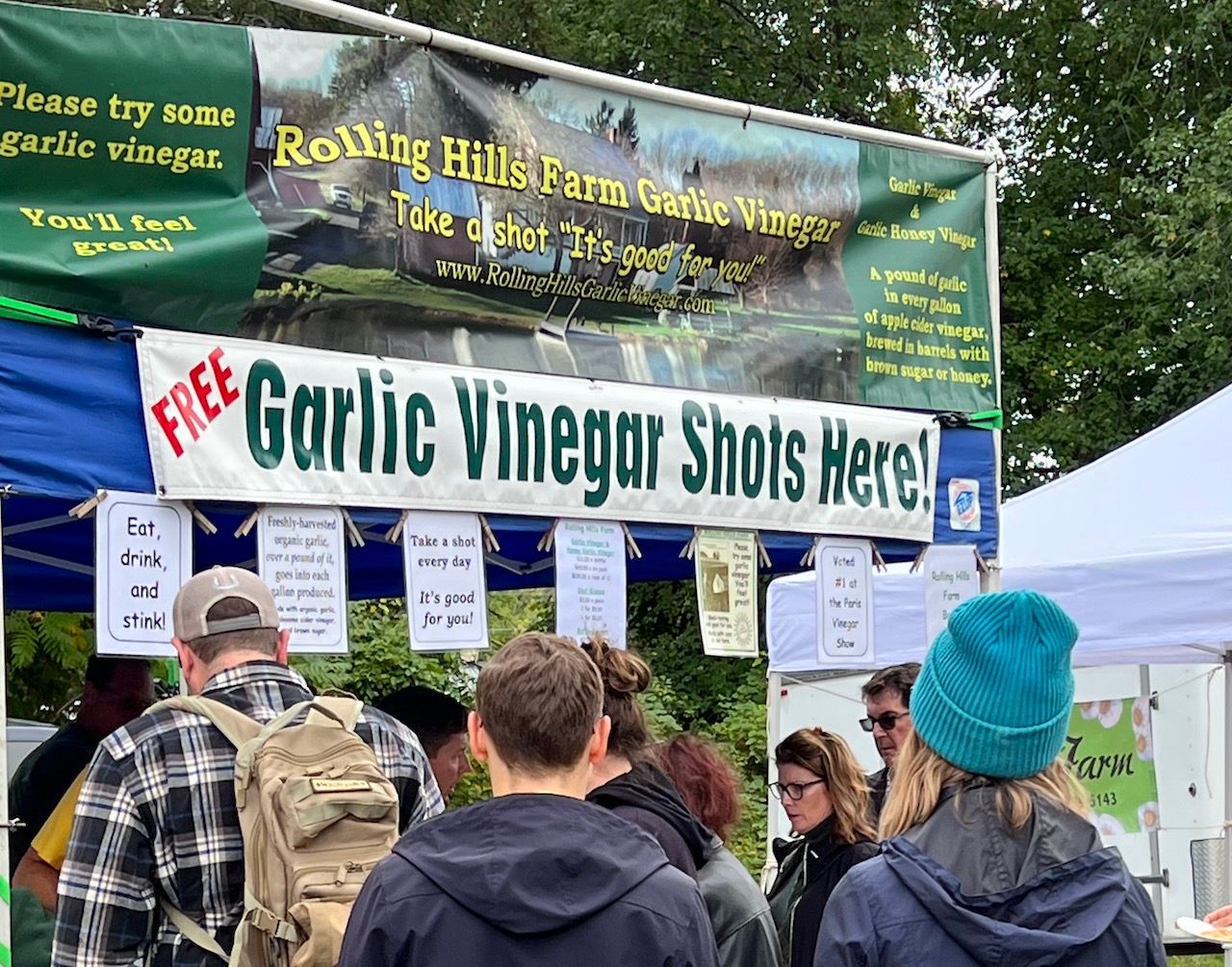 Garlic Vinegar Shots